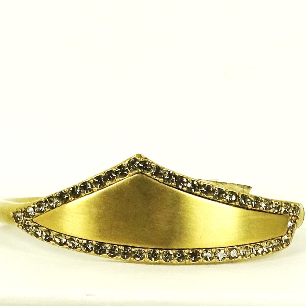 PAIGE NOVICK $105 Gold Plated Cubic Zirconia Cuff Bracelet